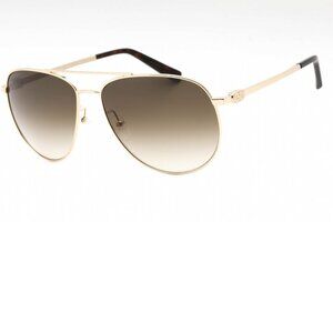 Salvatore Ferragamo Gold Aviator Sunglasses Brand New in Box